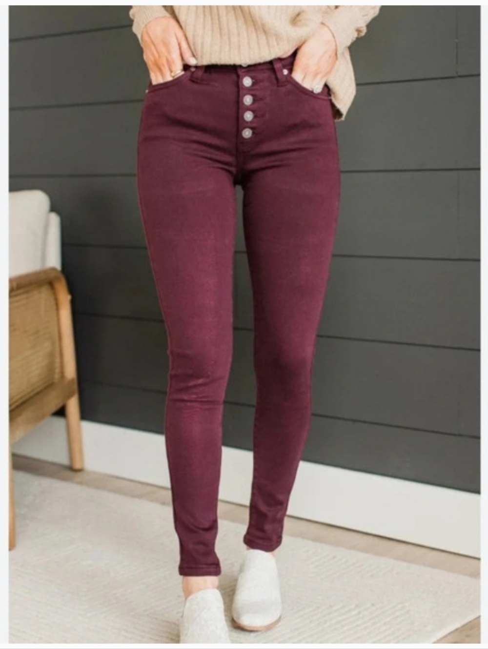 Madewell Stretch Skinny Jeans Red